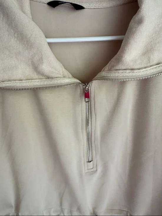 Cotton On Women’s Light Beige Half-Zip Pullover - Picture 4 of 5